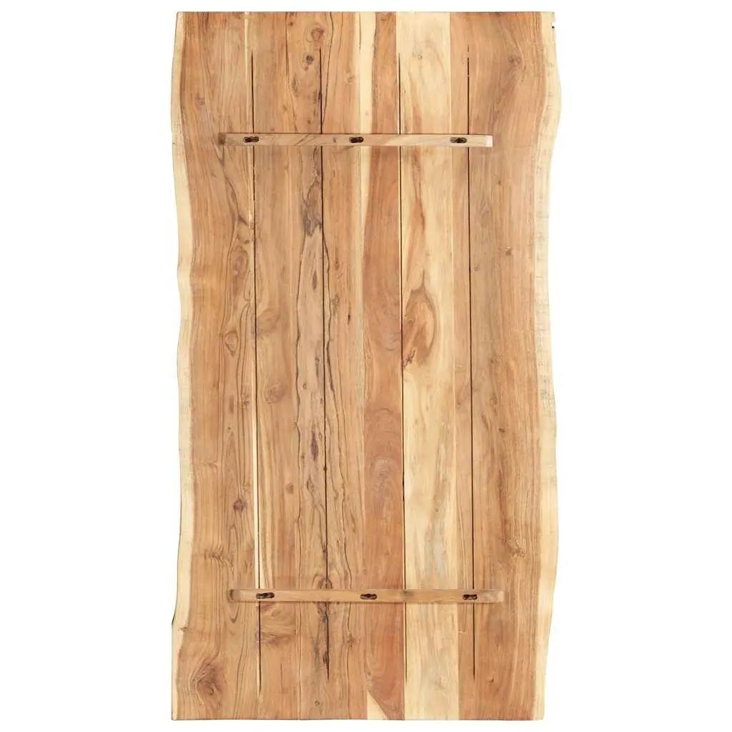 Solid Acacia Wood Live Edge Tabletop 118x50-60cm Brown
