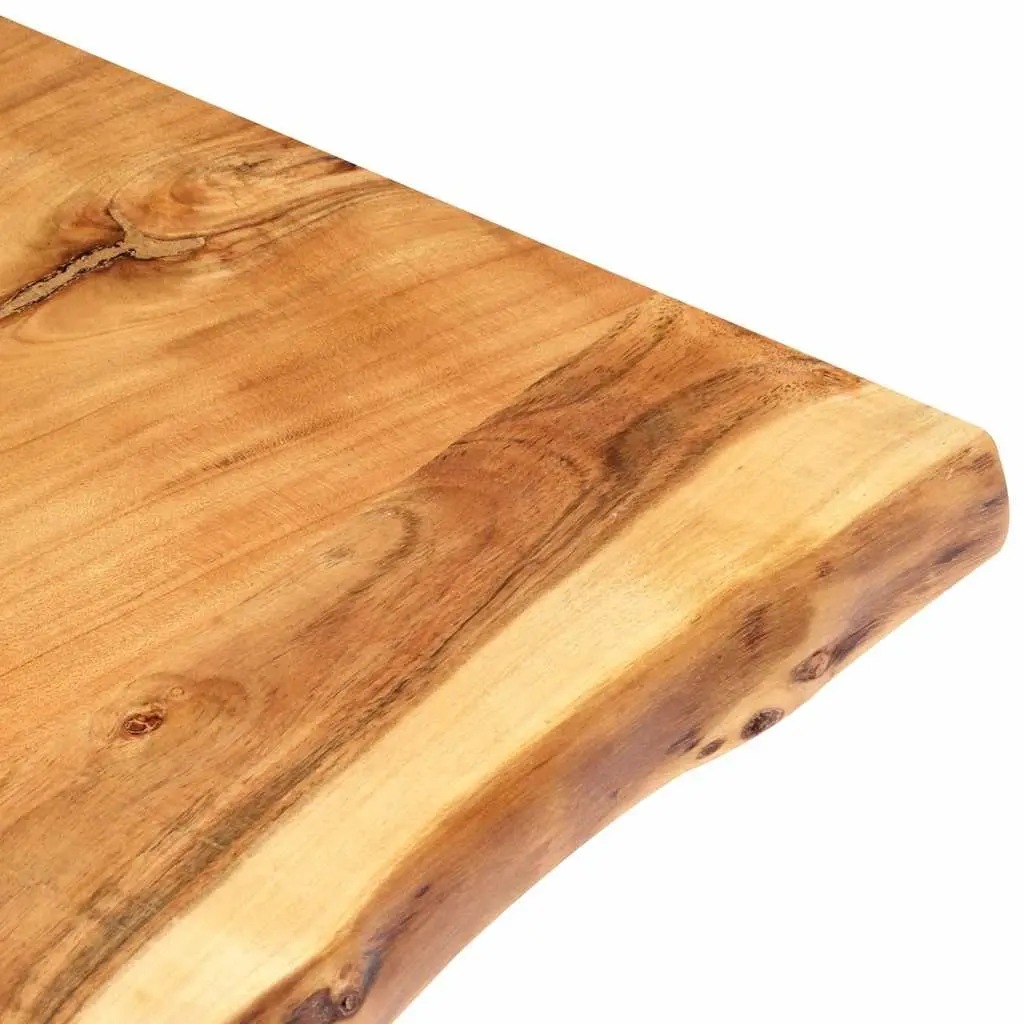 Solid Acacia Wood Live Edge Tabletop 118x50-60cm Brown