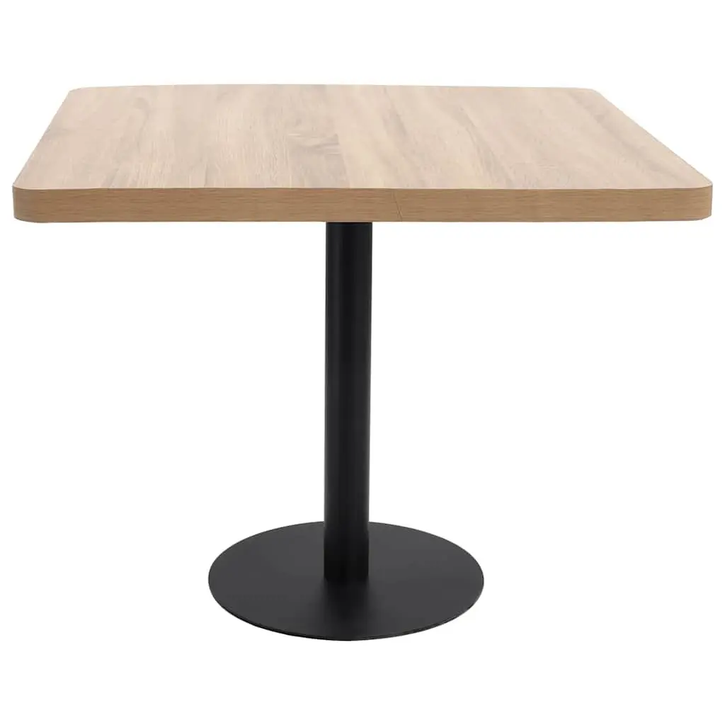 Bistro Table MDF Brown 80x80cm Steel Leg