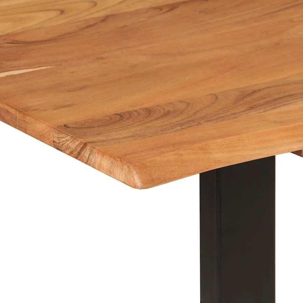 Dining Table 154x80x76 cm Kitchen Furniture Industrial Rustic Style Solid Wood