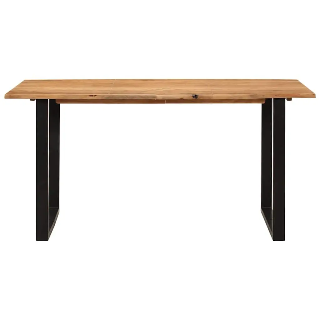 Dining Table 154x80x76 cm Kitchen Furniture Industrial Rustic Style Solid Wood