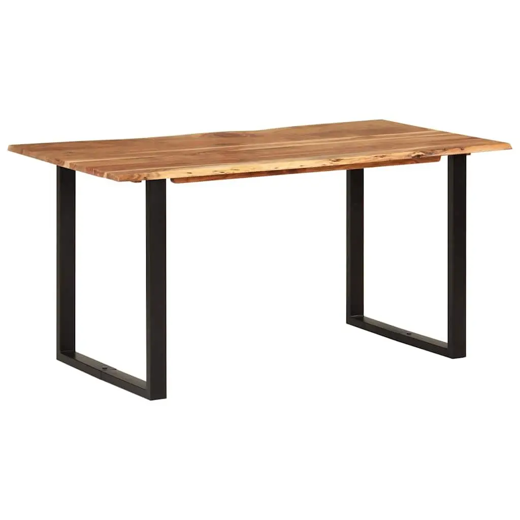 Dining Table 154x80x76 cm Kitchen Furniture Industrial Rustic Style Solid Wood