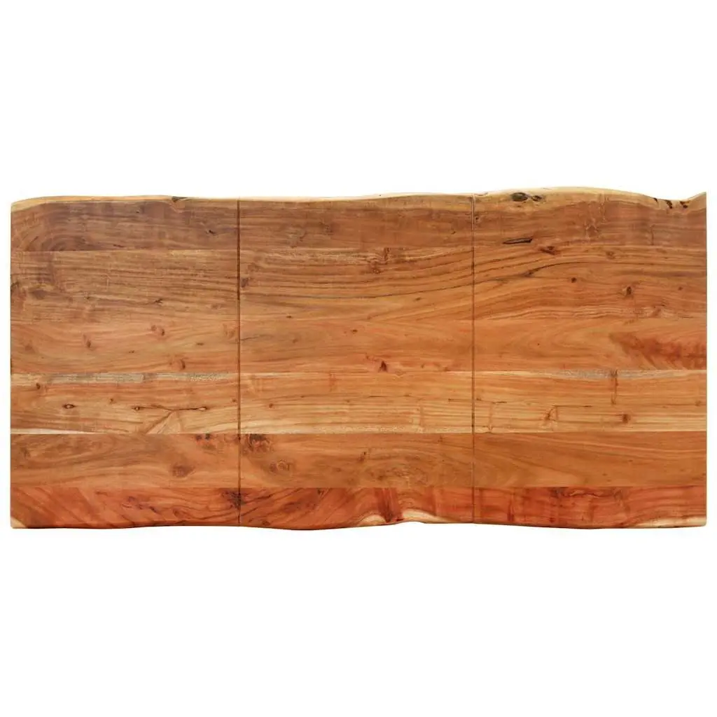 Dining Table Solid Acacia Wood 140x70x76 cm Brown Industrial Rustic