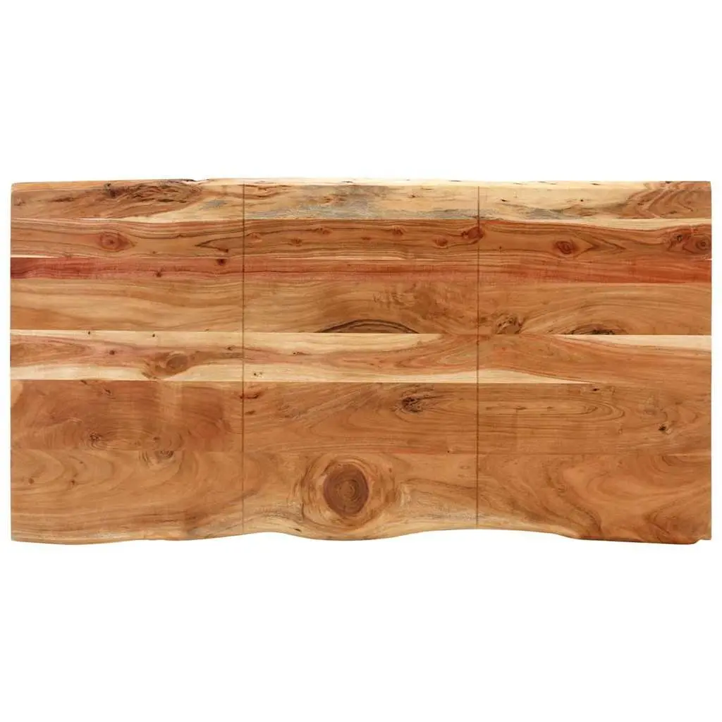 Dining Table Solid Acacia Wood 154x80x76cm Brown