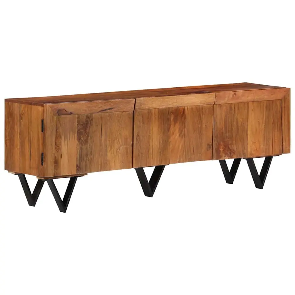 Solid Mango Wood TV Cabinet with Ample Storage