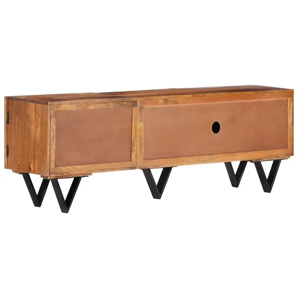 Solid Mango Wood TV Cabinet with Ample Storage