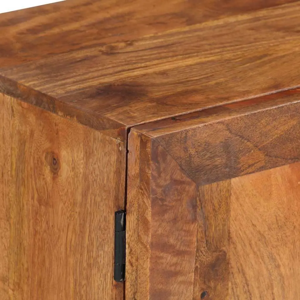 Solid Mango Wood TV Cabinet with Ample Storage