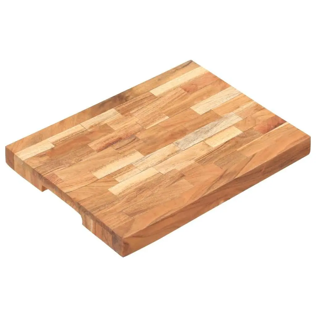 Solid Acacia Wood Chopping Board 40x30x4 cm Brown