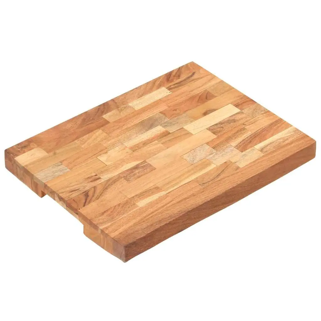 Solid Acacia Wood Chopping Board 40x30x4 cm Brown