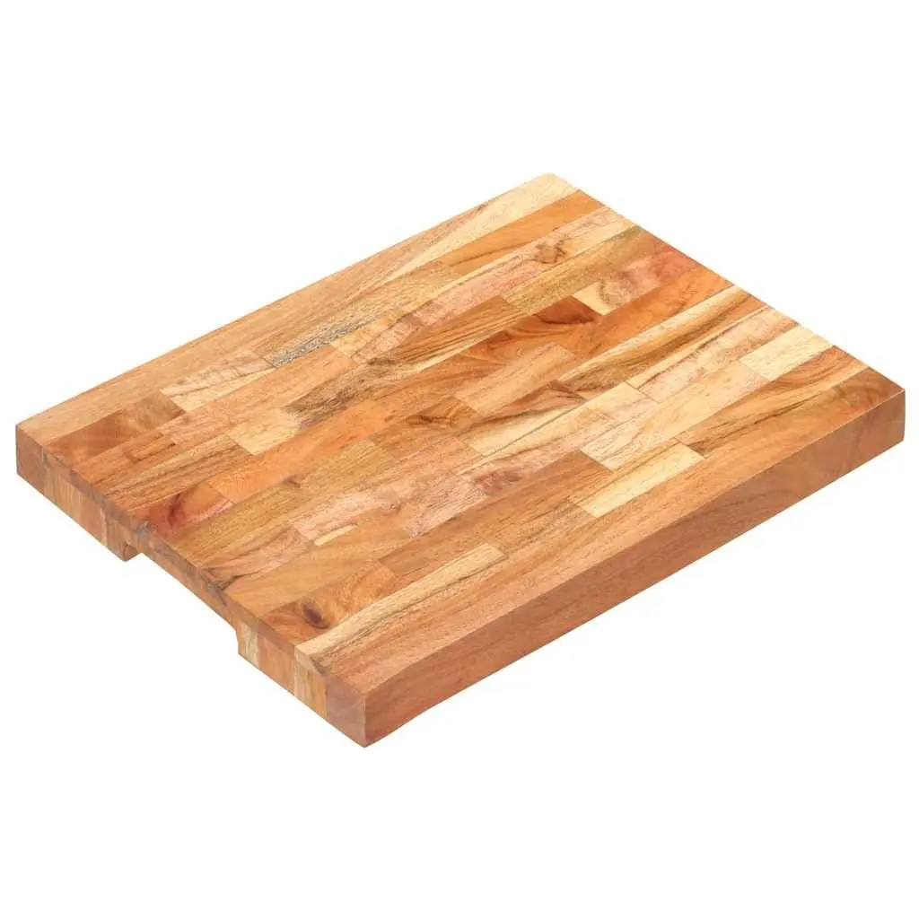 Solid Acacia Wood Chopping Board 40x30x4 cm Brown