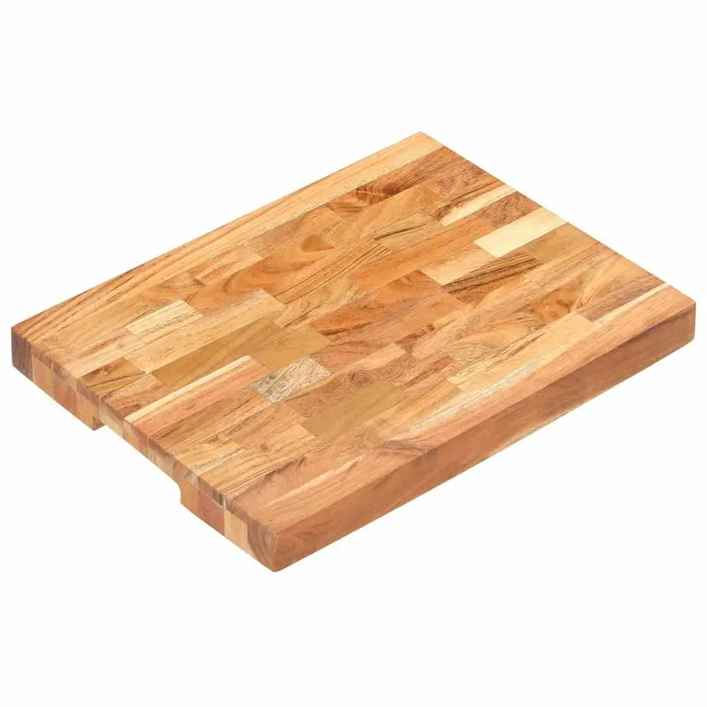 Solid Acacia Wood Chopping Board 40x30x4 cm Brown