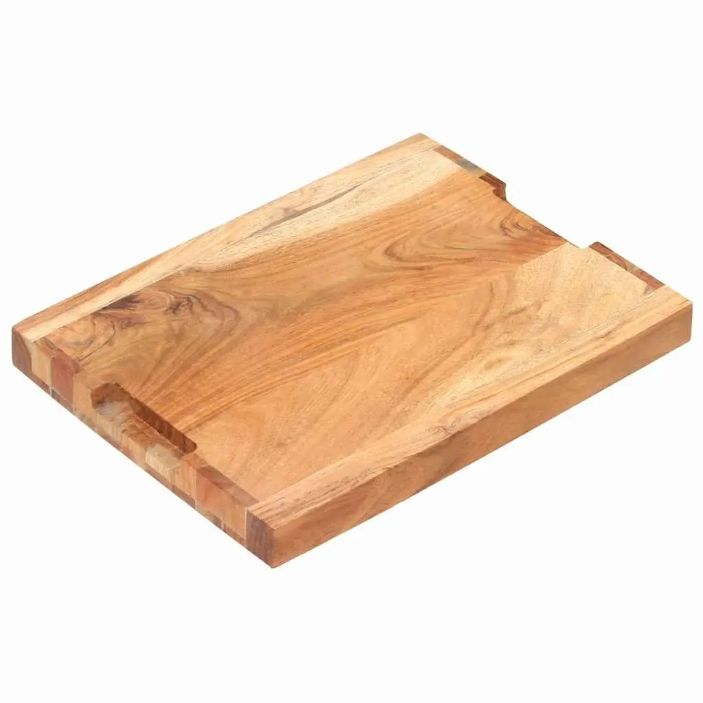 Solid Acacia Wood Chopping Board 40x30x4 cm Brown