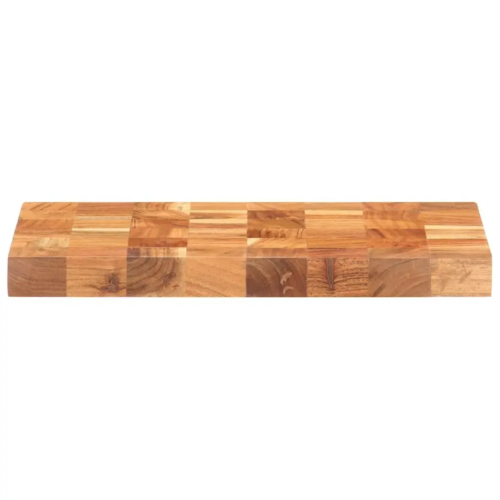 Solid Wood Chopping Board 40x30x3.8 cm with Finger Grip