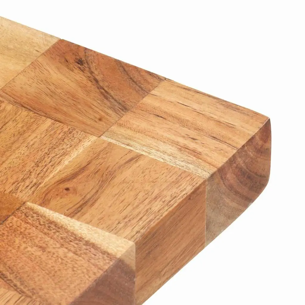 Solid Wood Chopping Board 40x30x3.8 cm with Finger Grip