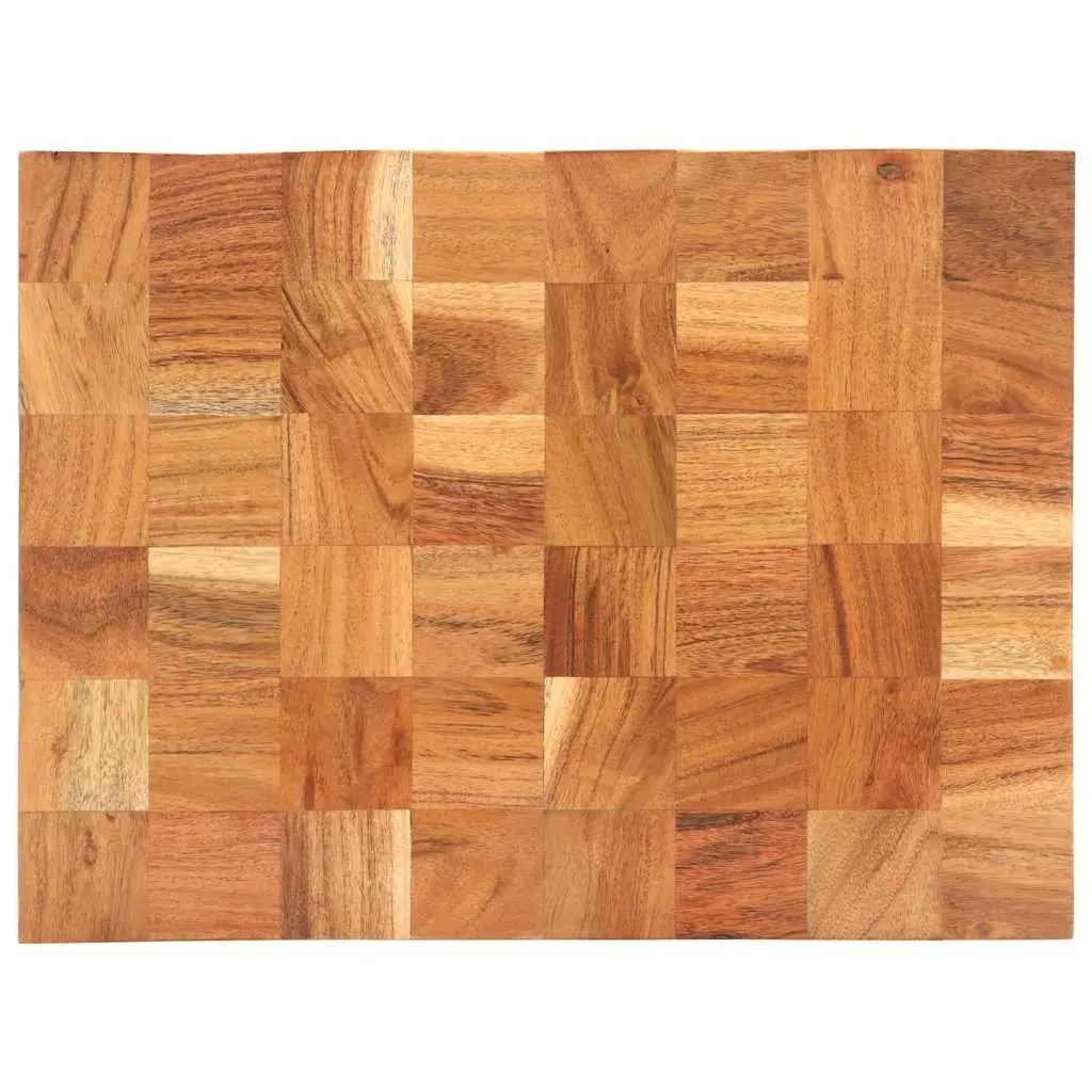 Solid Wood Chopping Board 40x30x3.8 cm with Finger Grip