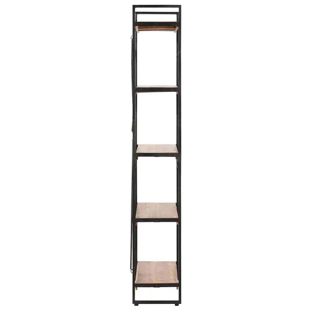 5-Tier Bookcase with Solid Acacia Wood