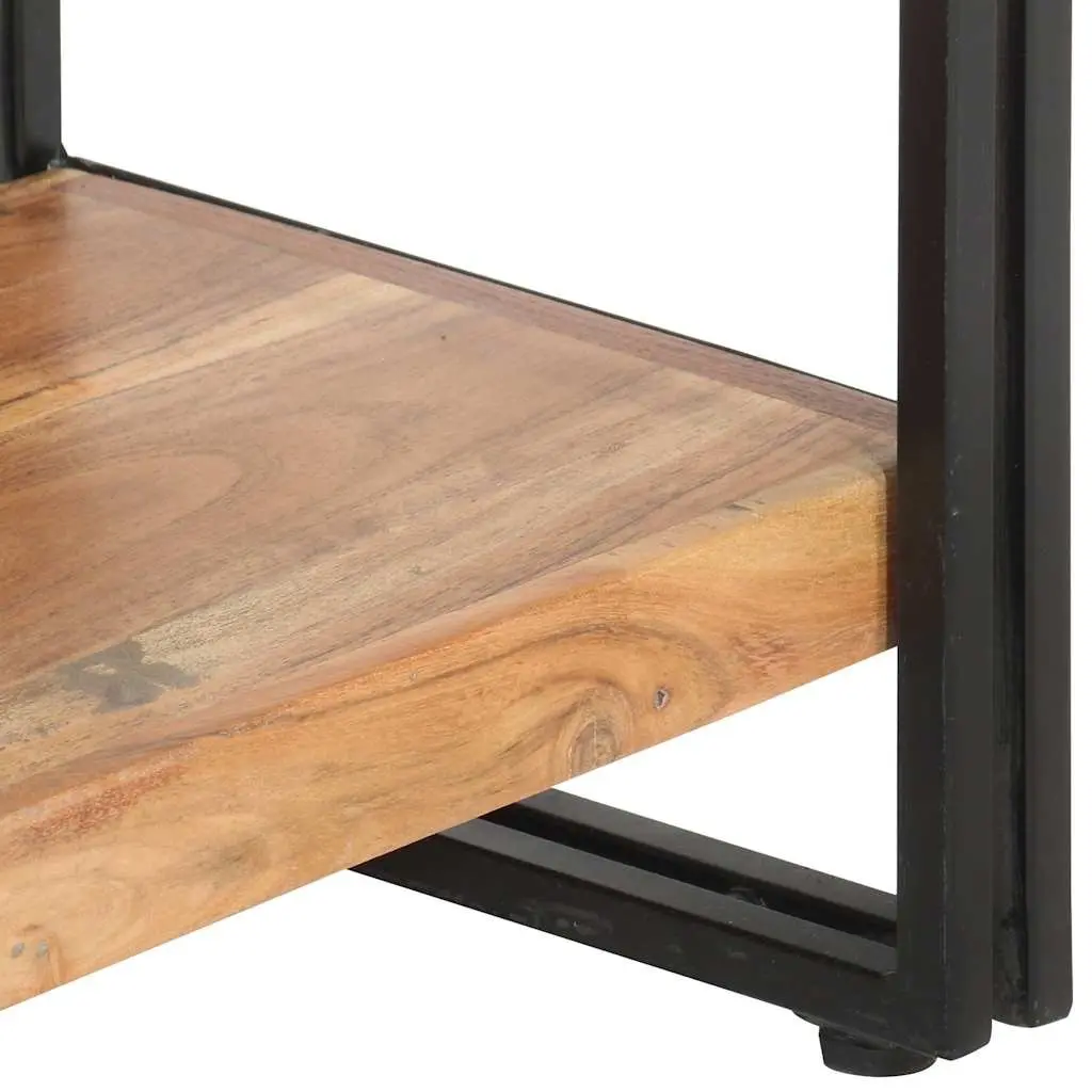5-Tier Bookcase with Solid Acacia Wood