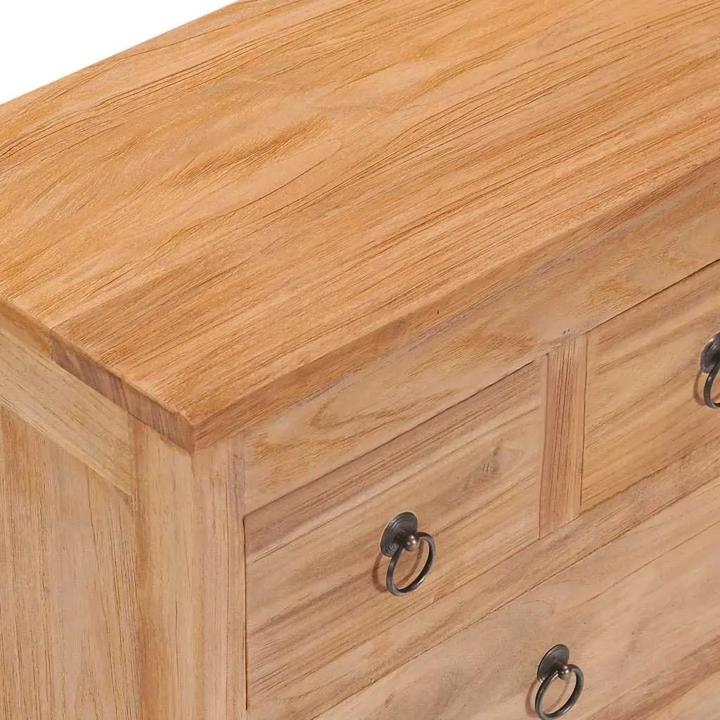 Rustic Colonial Sideboard Cabinet in Solid Teak Wood