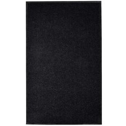 Premium Black Door Mat 117x220 cm with Non-Slip PVC Backing