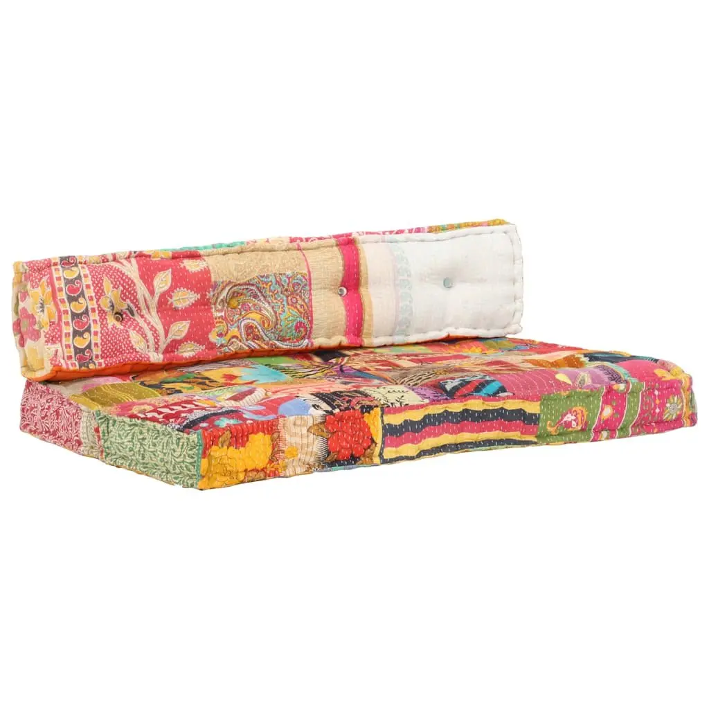 Multicolour Patchwork Pallet Sofa Cushion