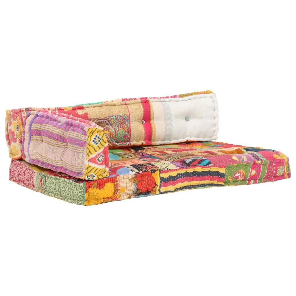 Pallet Sofa Cushion in Multicolour Patchwork