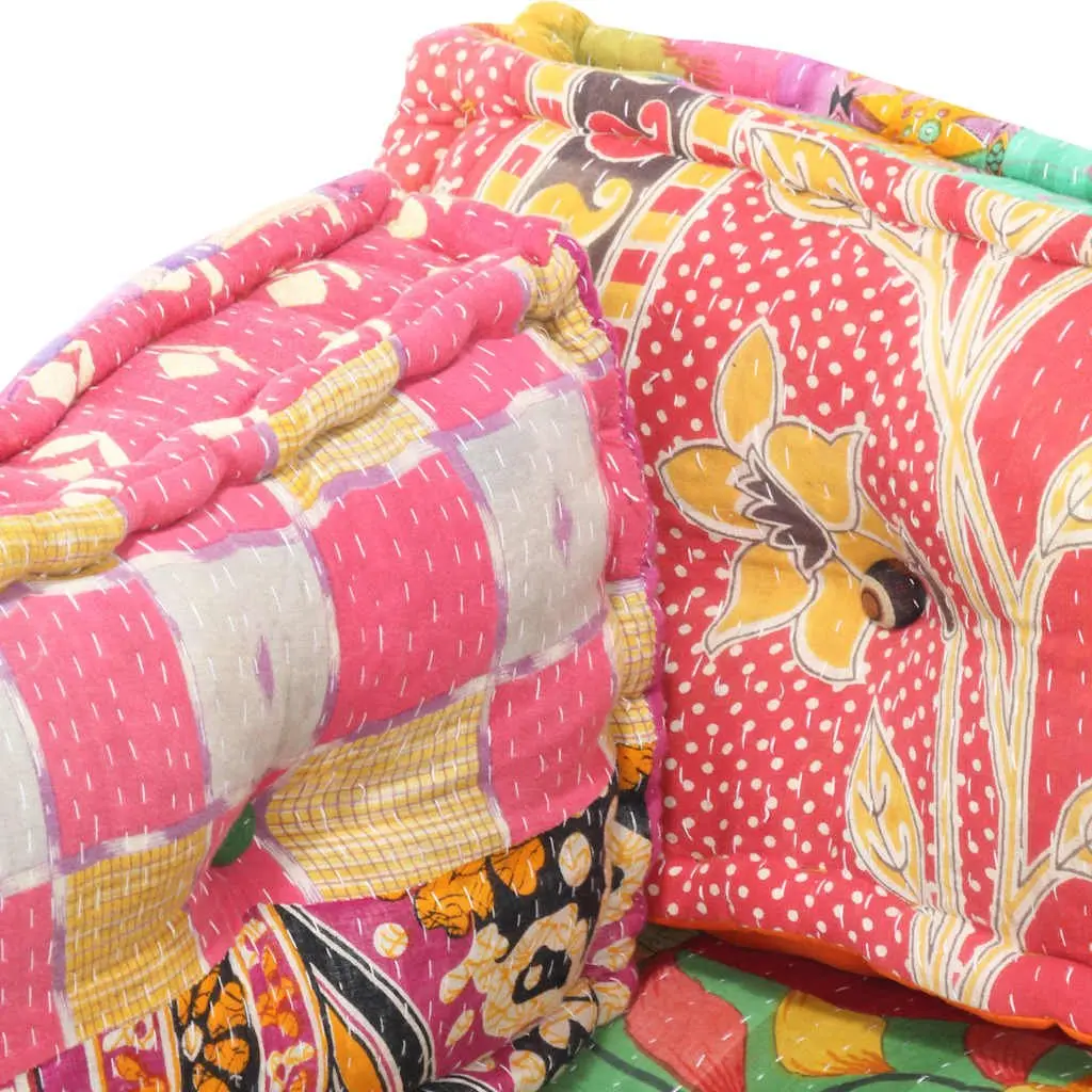 Pallet Sofa Cushion in Multicolour Patchwork