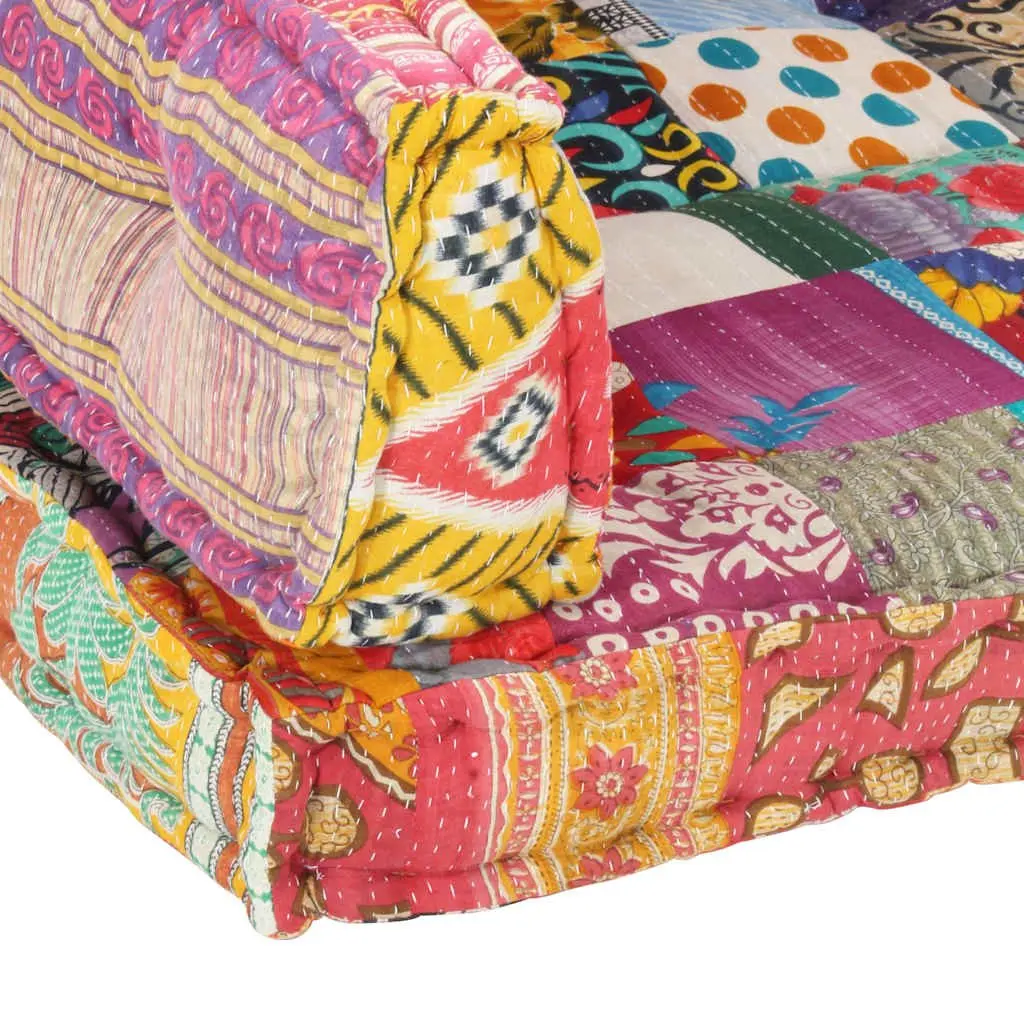 Pallet Sofa Cushion in Multicolour Patchwork