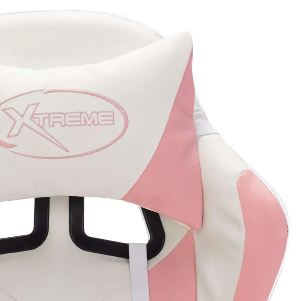 Racing Chair with LED Lights and Footrest