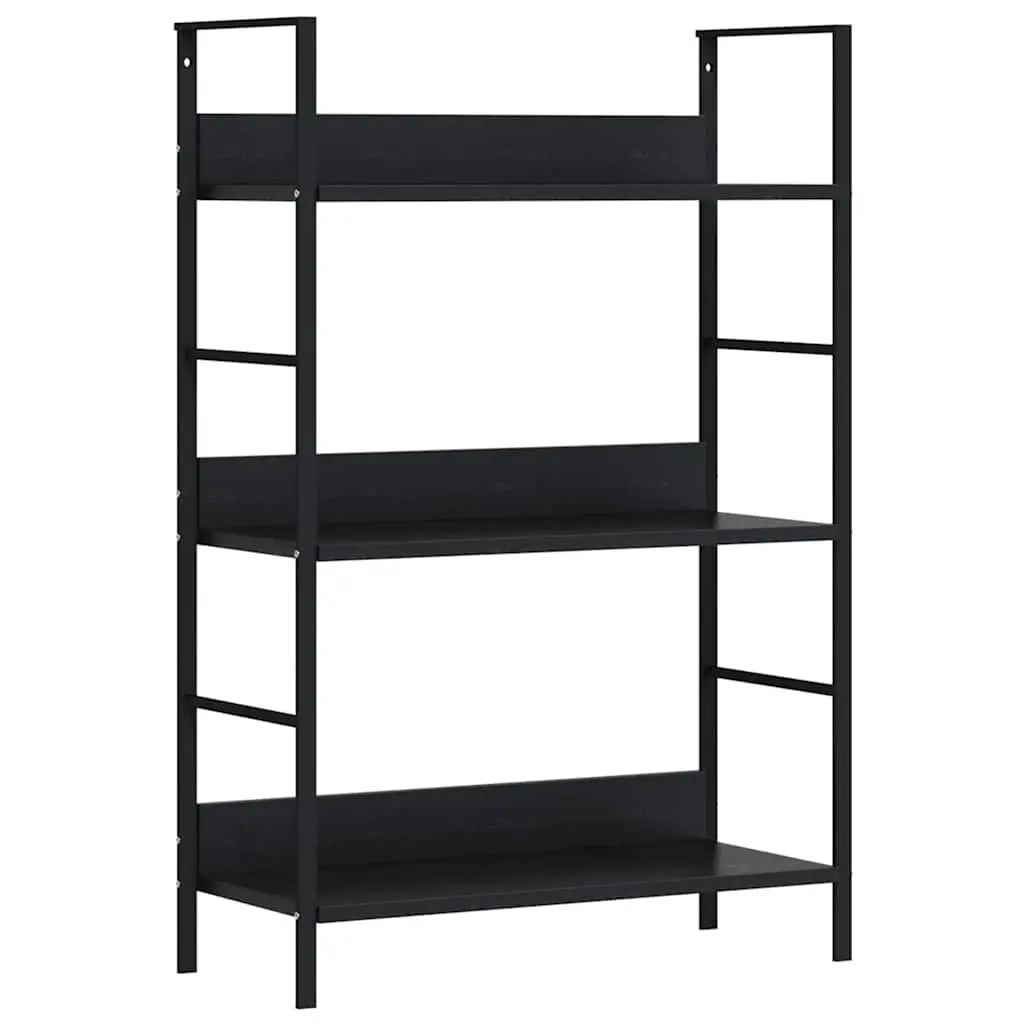 3-Layer Book Shelf Storage Cabinet in Black