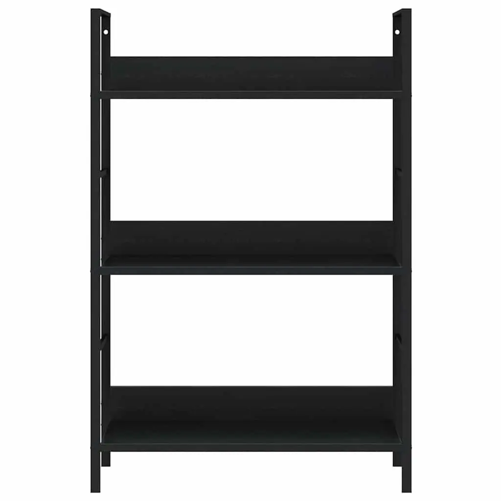 3-Layer Book Shelf Storage Cabinet in Black