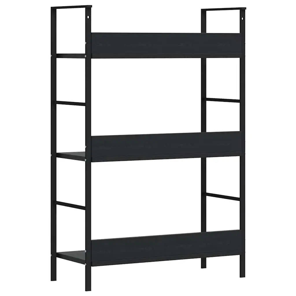 3-Layer Book Shelf Storage Cabinet in Black