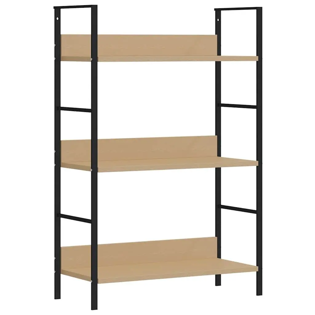 3-Layer Book Shelf in Brown Engineered Wood
