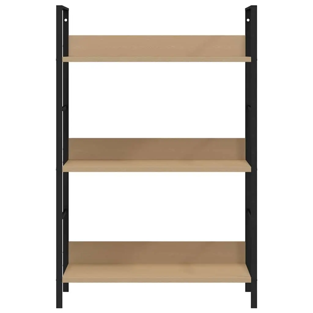 3-Layer Book Shelf in Brown Engineered Wood