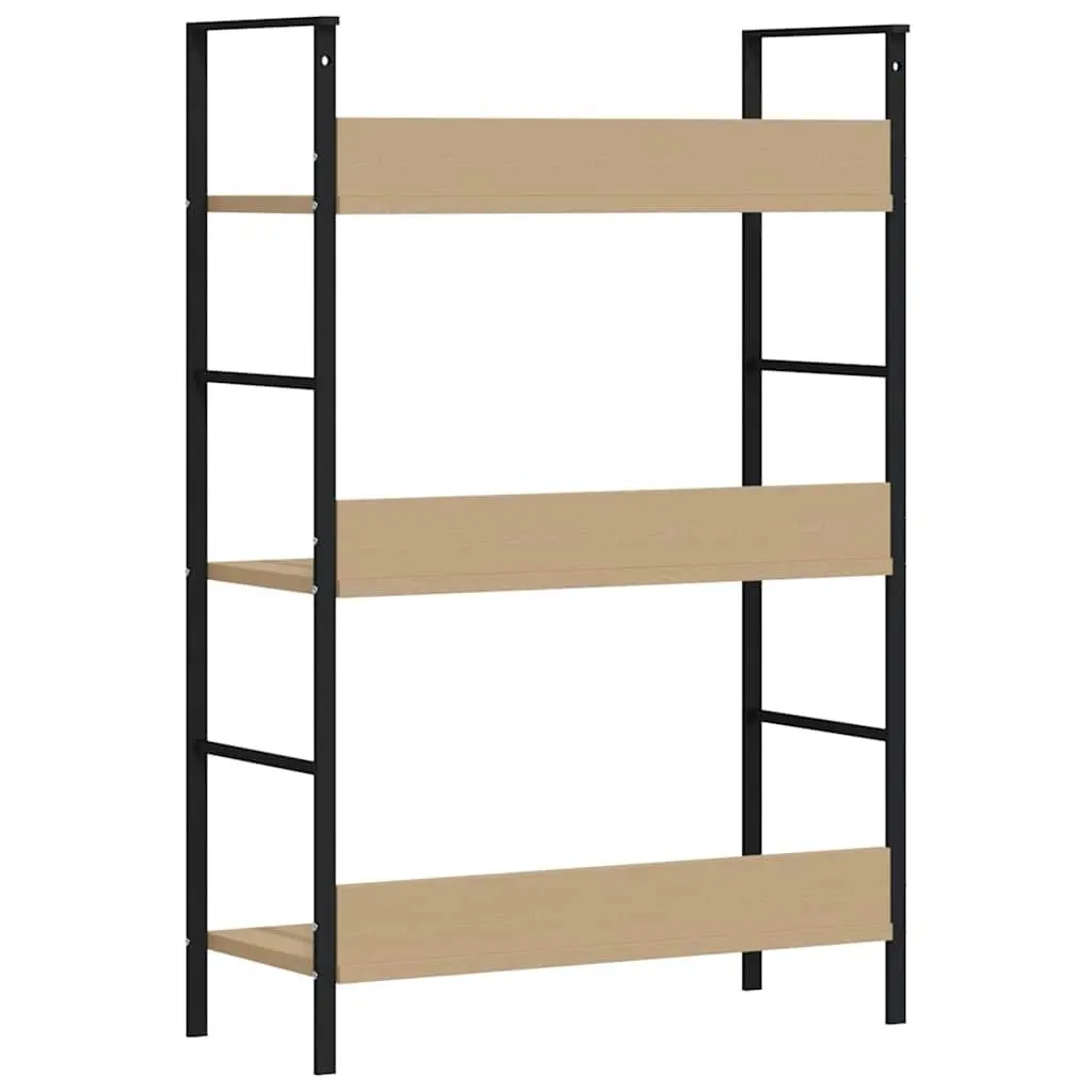3-Layer Book Shelf in Brown Engineered Wood