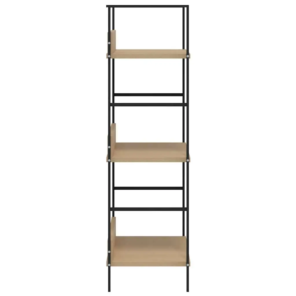 3-Layer Book Shelf in Brown Engineered Wood