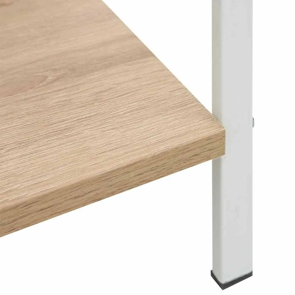 3-Layer Bookshelf Engineered Wood 60cm Brown