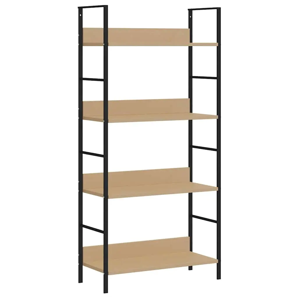 4-Layer Engineered Wood Shelf for Display
