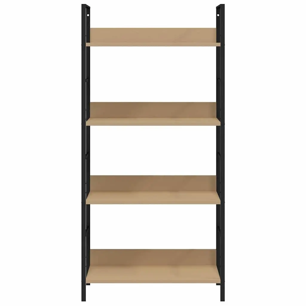 4-Layer Engineered Wood Shelf for Display