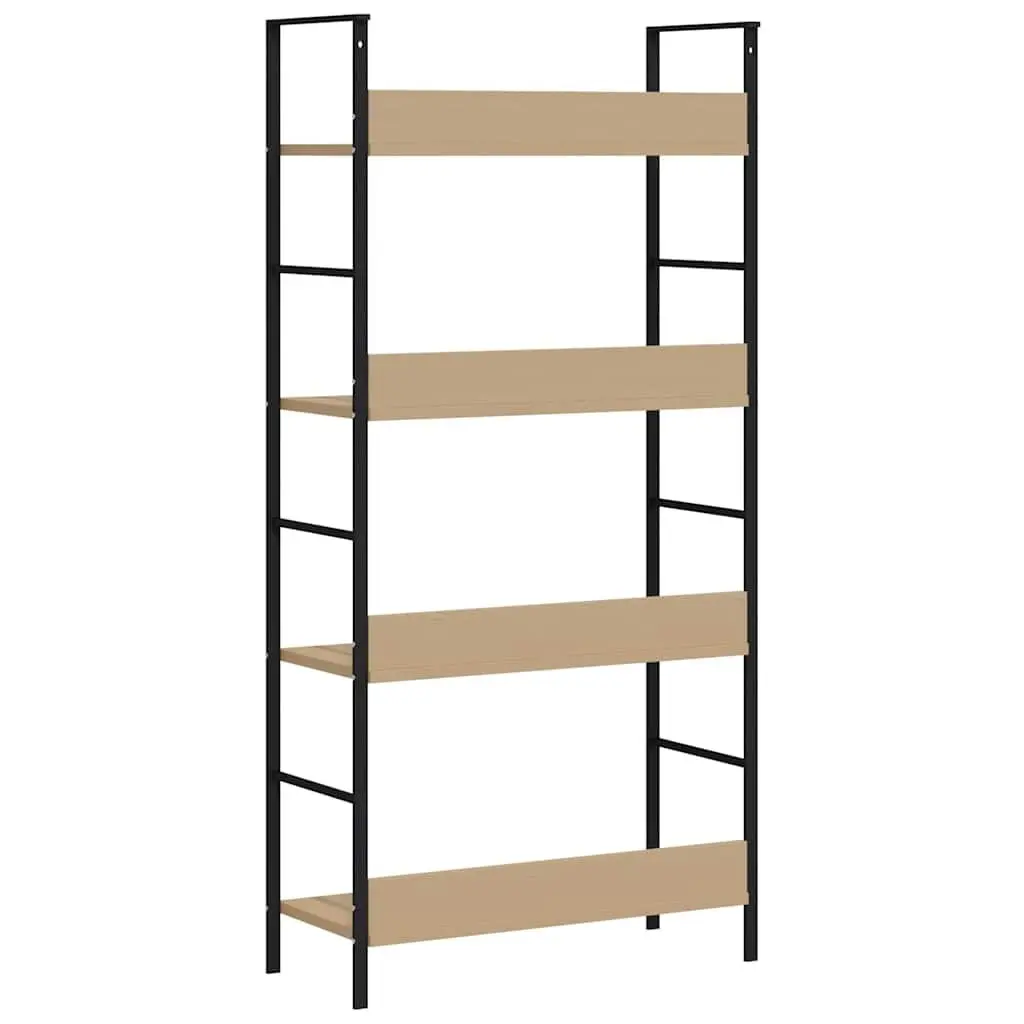 4-Layer Engineered Wood Shelf for Display