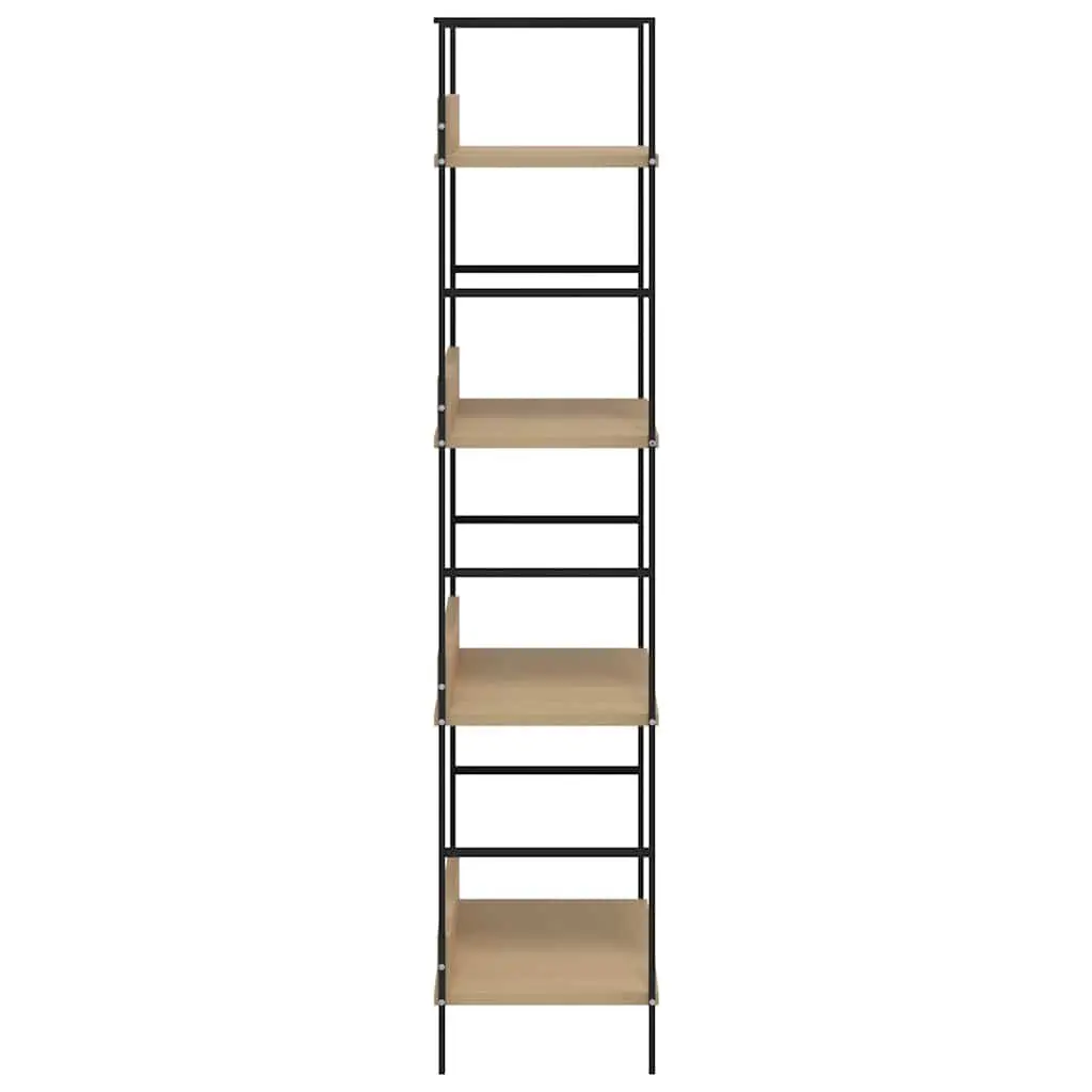 4-Layer Engineered Wood Shelf for Display