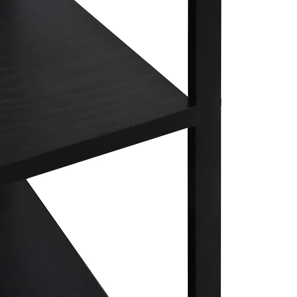 3-Tier Black Microwave Storage Cabinet 60x39.6x79.5cm