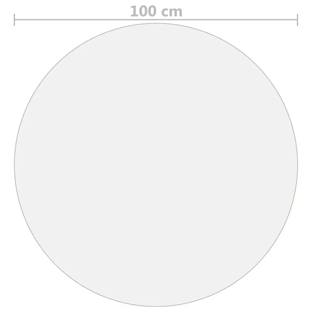 Round Table Protector PVC 100cm Transparent