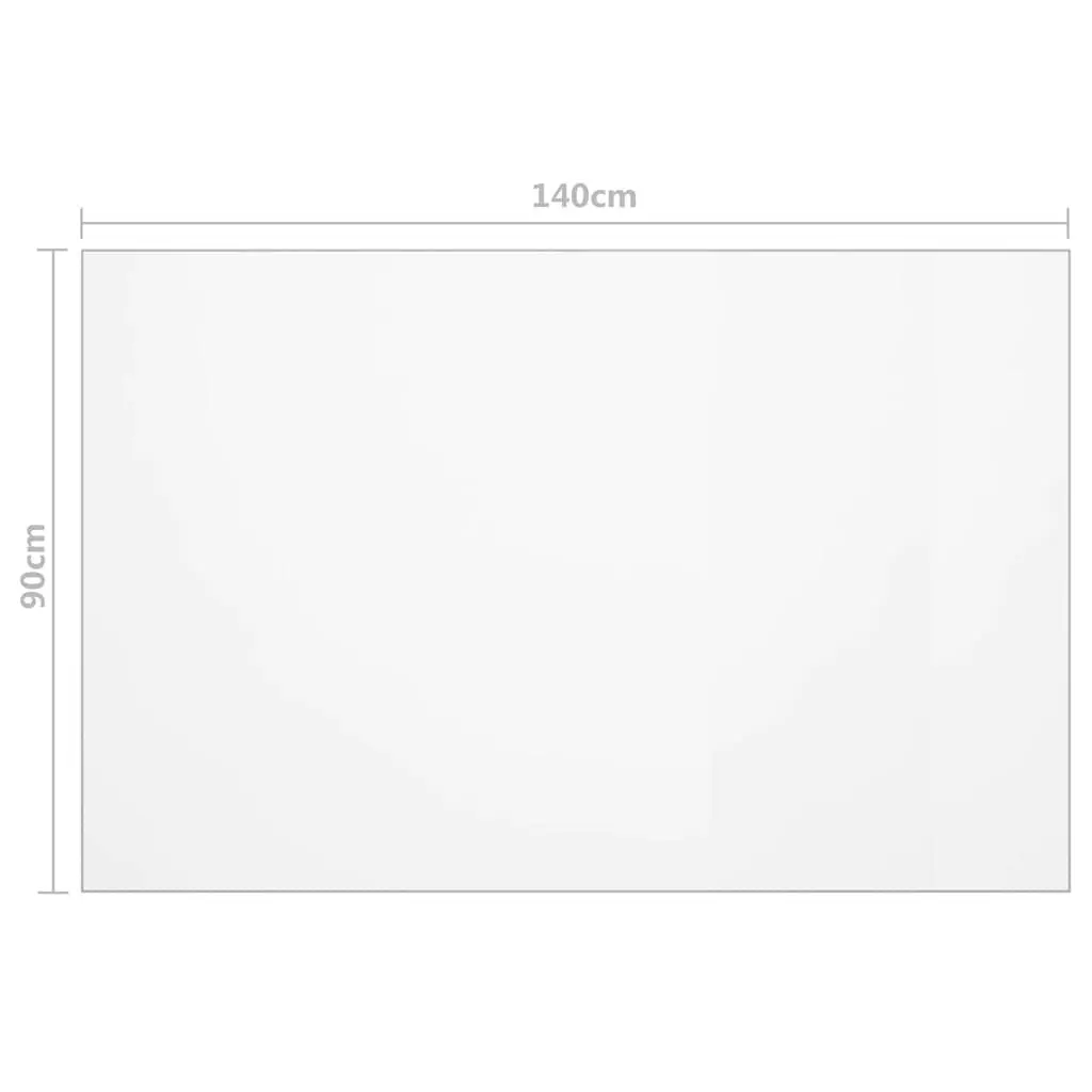 Table Protector PVC 140x90 cm Transparent Waterproof Film