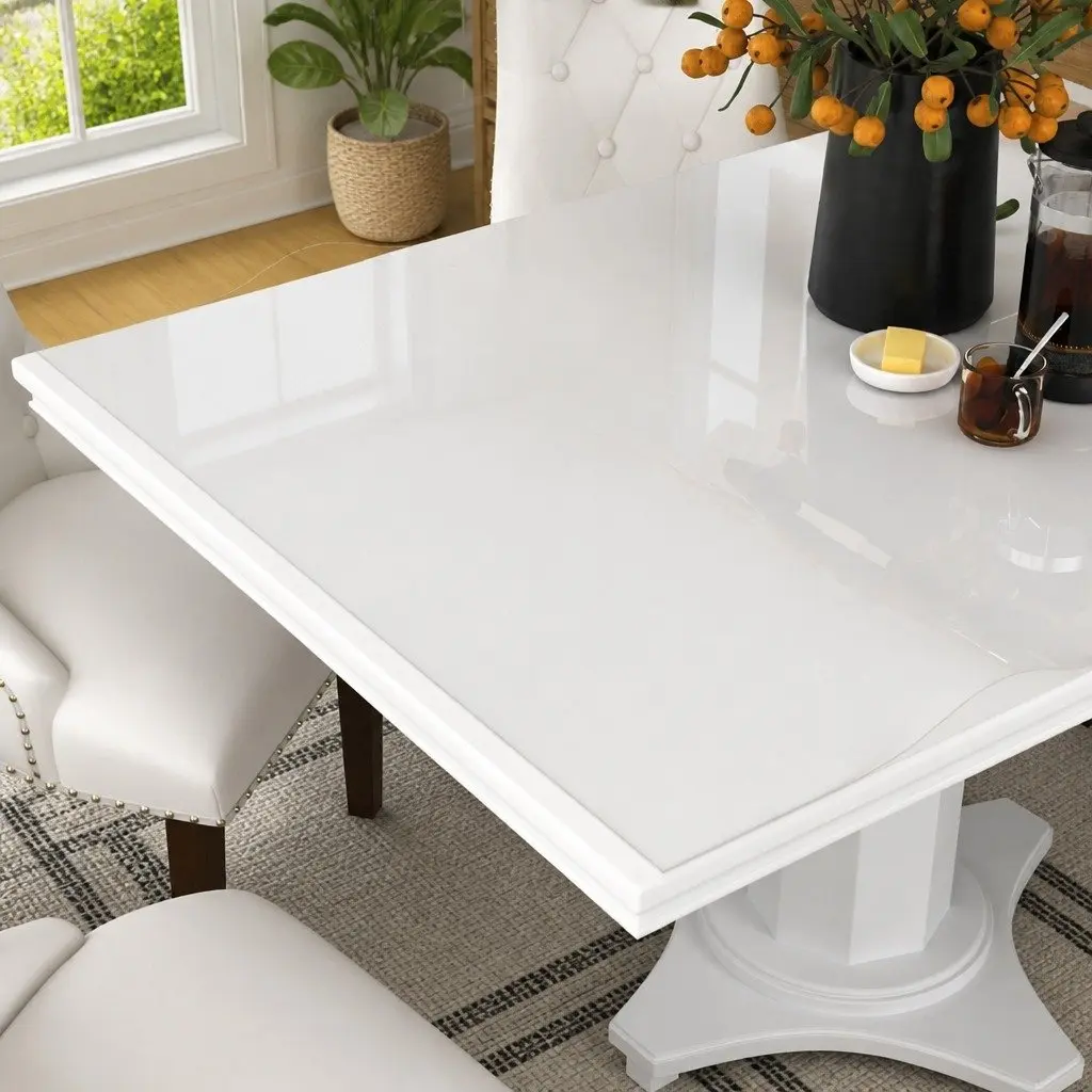 Transparent Rectangular Table Protector Film for Furniture