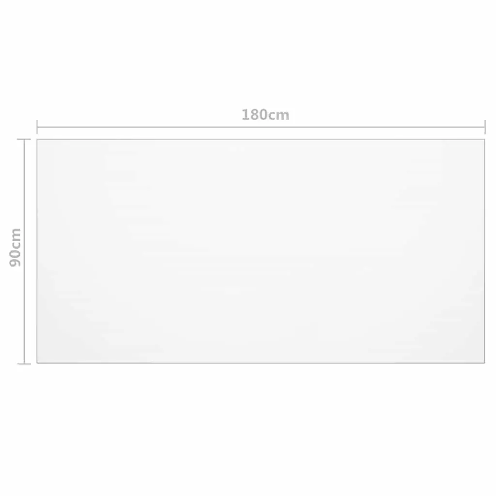 Table Protector Mat PVC 180 x 90 cm Transparent