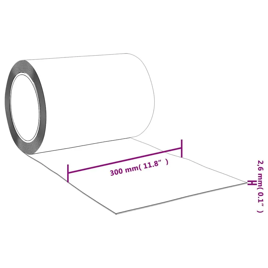 PVC Strip Curtain Roll Transparent 300mm Width 25m