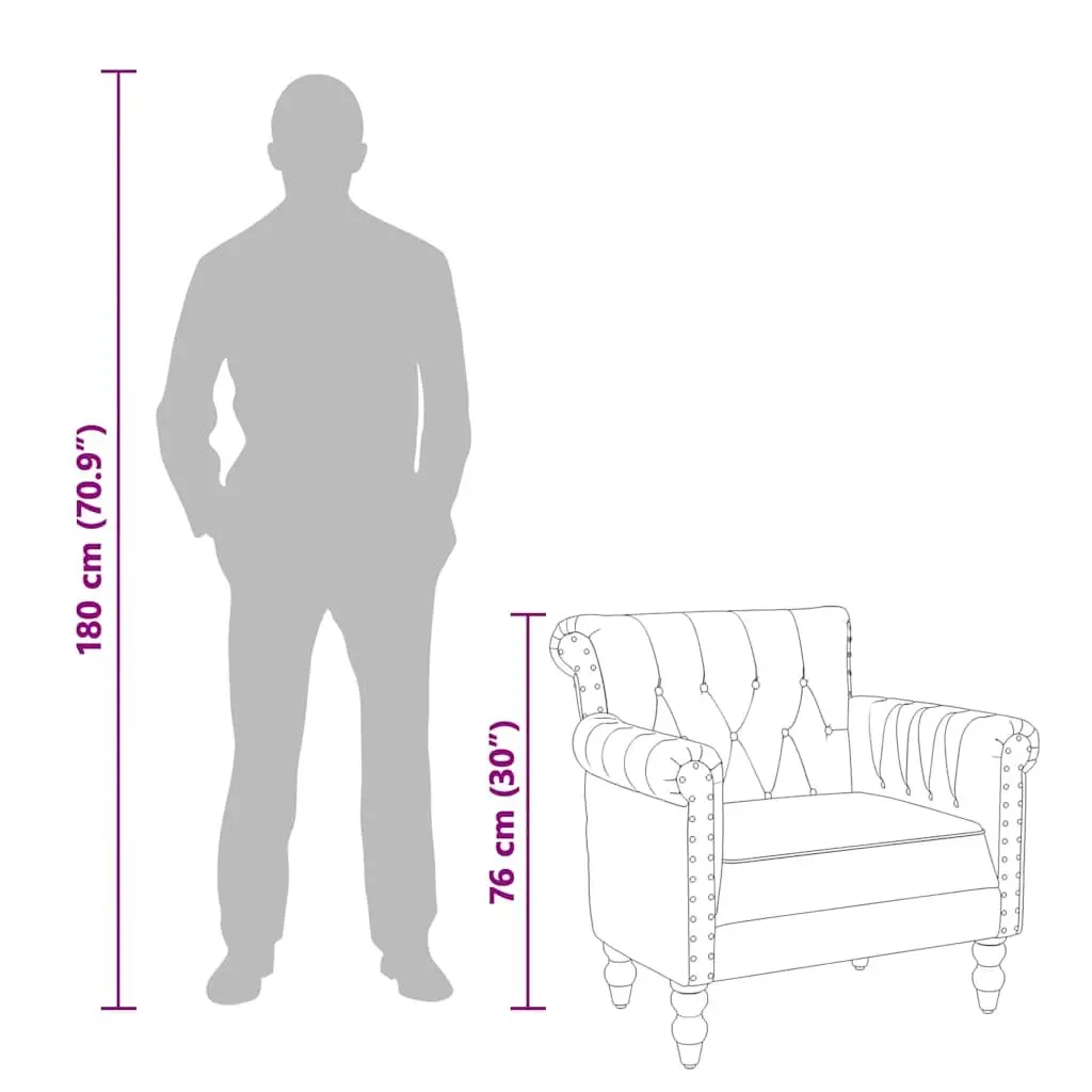 Armchair Real Goat Leather Brown Solid Mango Wood Legs
