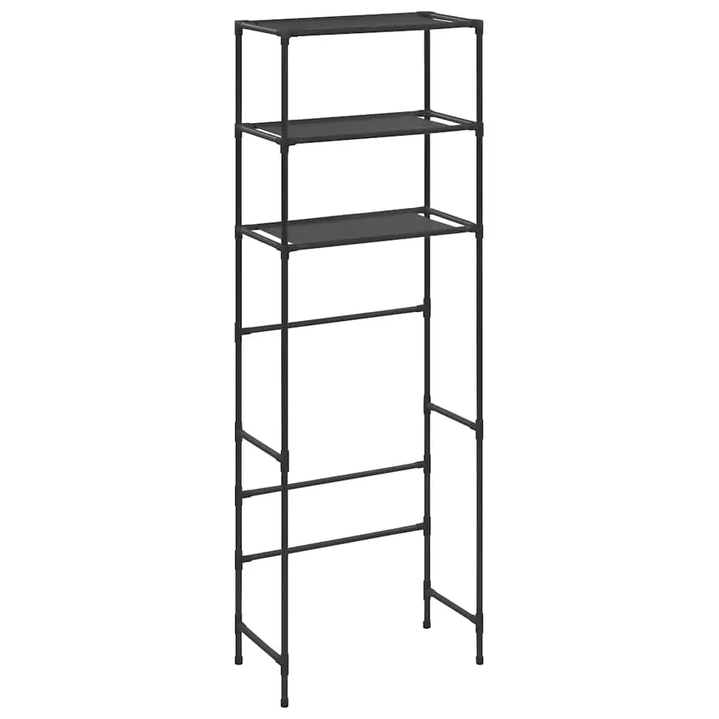 3-Tier Over Toilet Storage Rack in Black