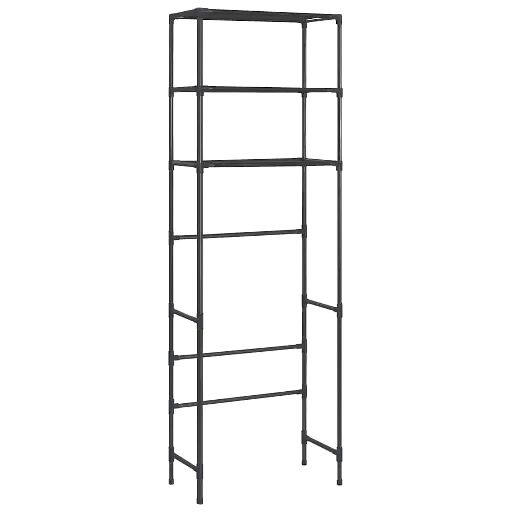 3-Tier Over Toilet Storage Rack in Black