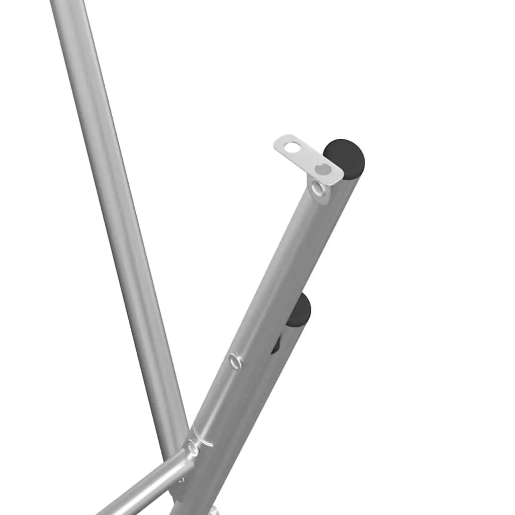 Silver Galvanised Steel Folding Bar Table Legs